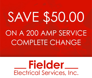 Save $50.00 On a 200 Amp Service Complete Charge